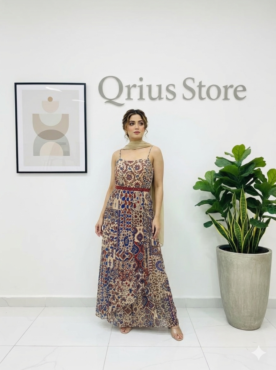 Ajrakh silk EXQLUSIVE